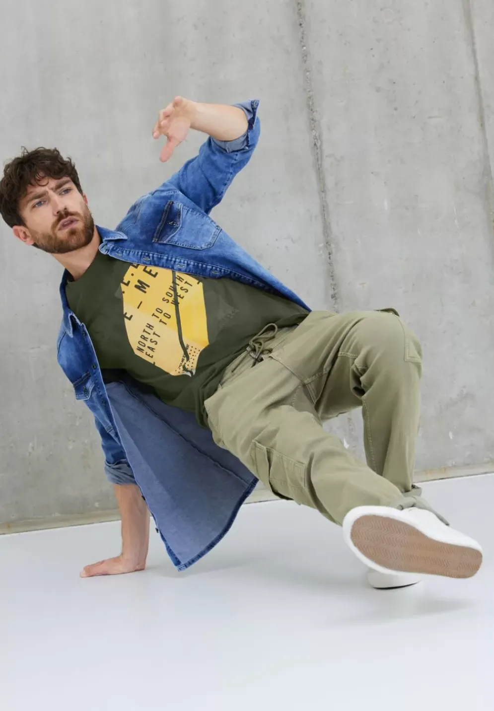 T-Shirt Mit Partprint