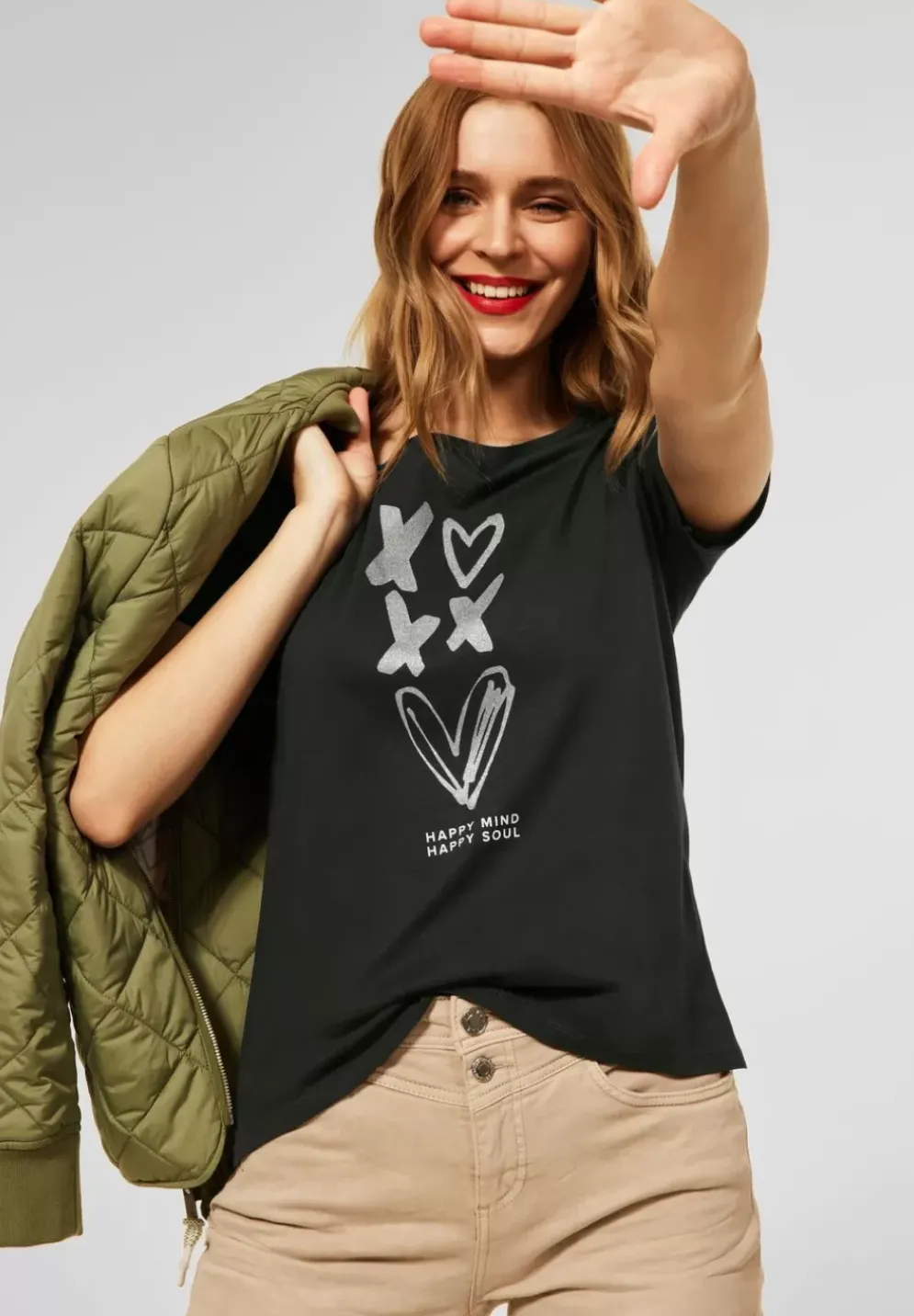 T-Shirt Mit Partprint