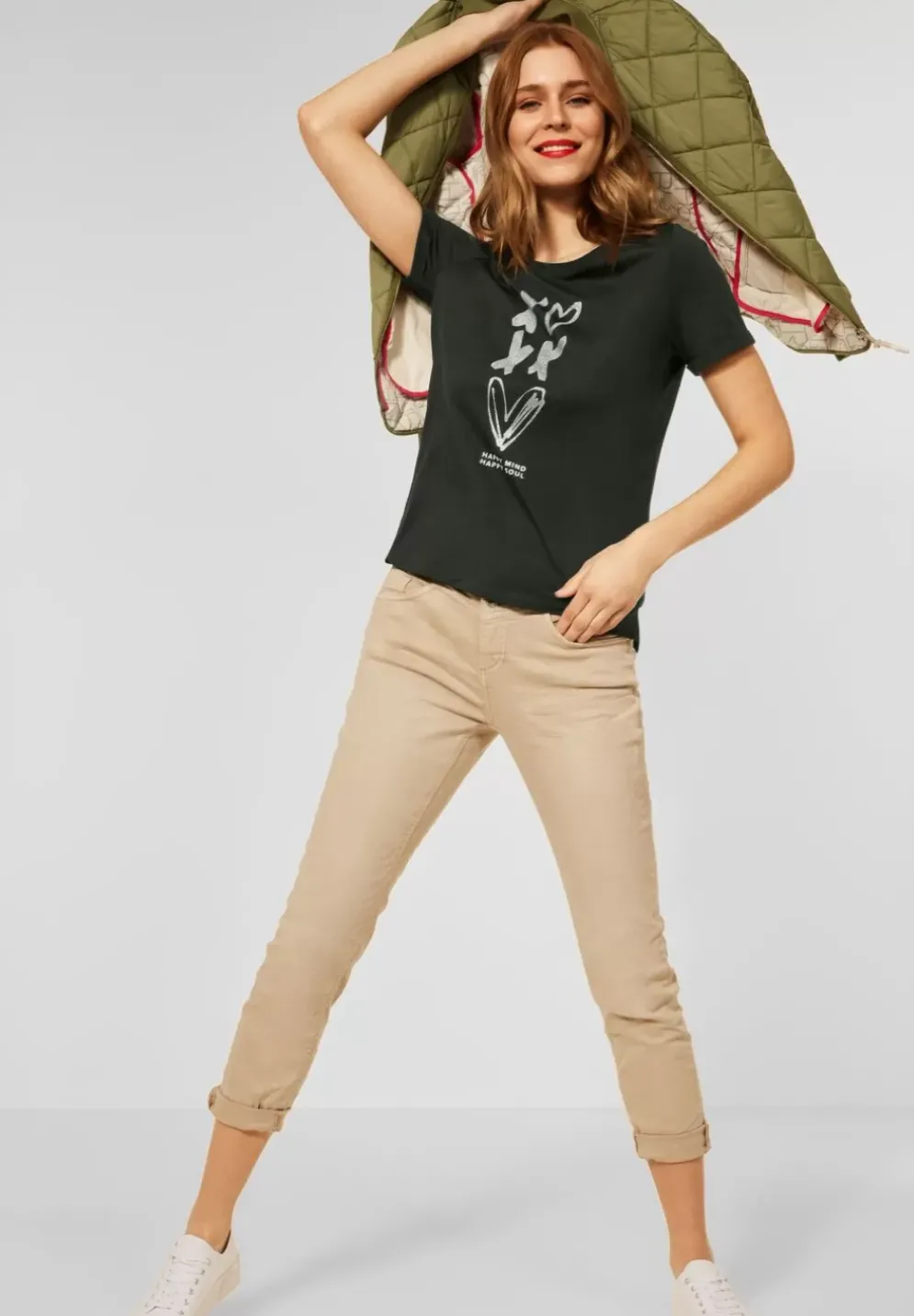T-Shirt Mit Partprint