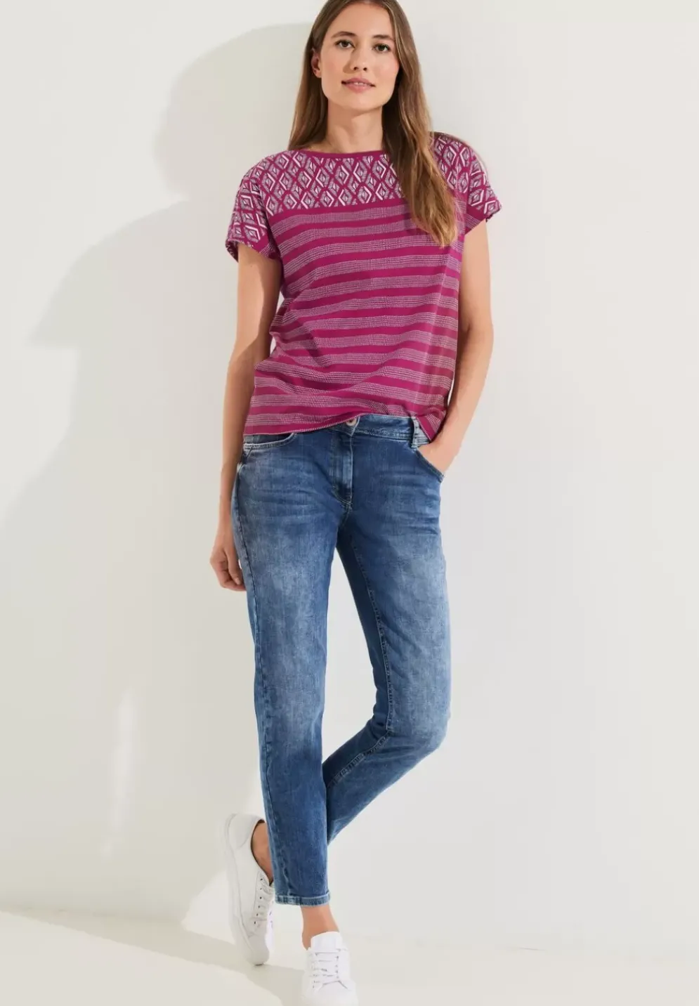 T-Shirt Mit Printmix