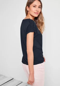 T-Shirt Mit Raffdetails