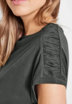 T-Shirt Mit Raffdetails