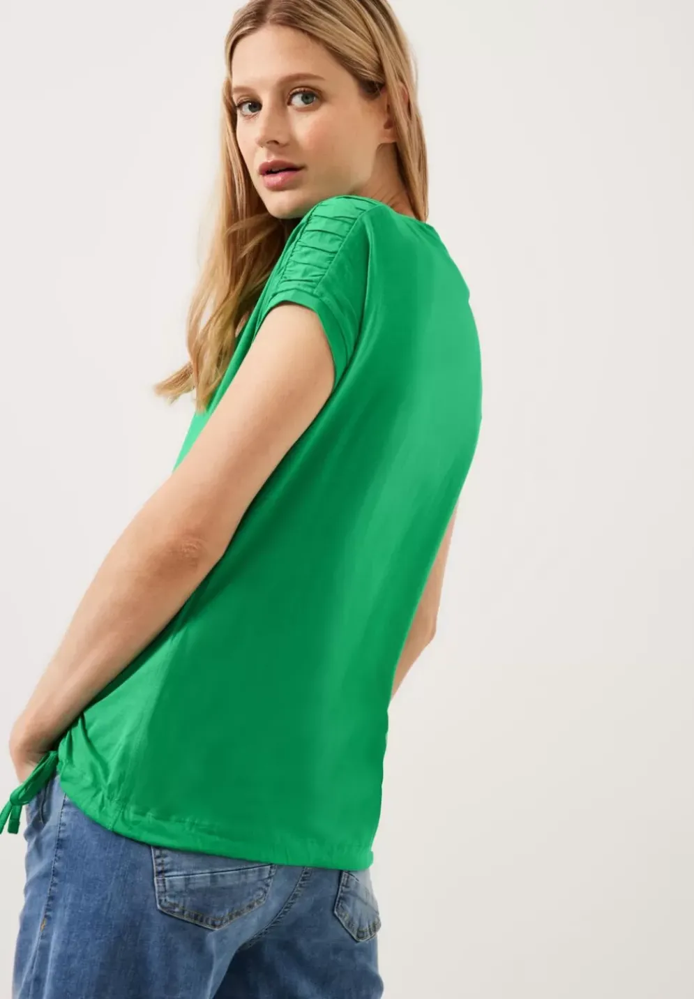 T-Shirt Mit Raffdetails