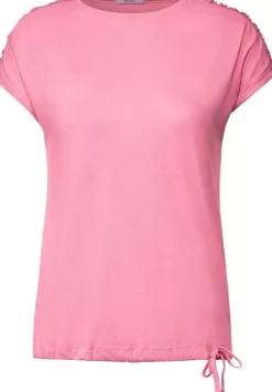 T-Shirt Mit Raffdetails