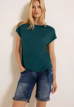 T-Shirt Mit Raffdetails