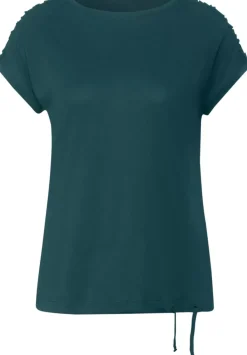 T-Shirt Mit Raffdetails