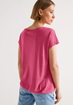 T-Shirt Mit Raffungen