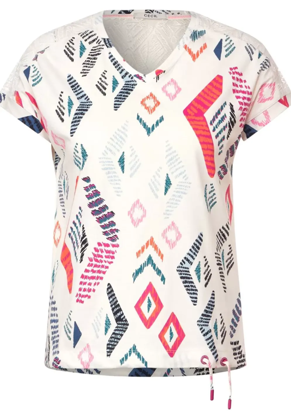 T-Shirt Mit Rhombus Print