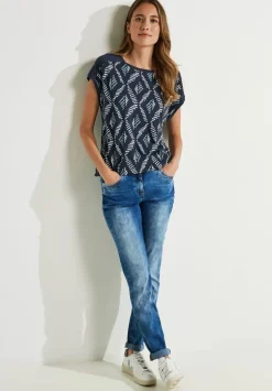 T-Shirt Mit Rhombus Print