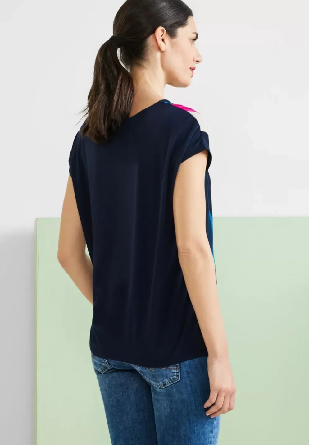 T-Shirt Mit Rhombus Print