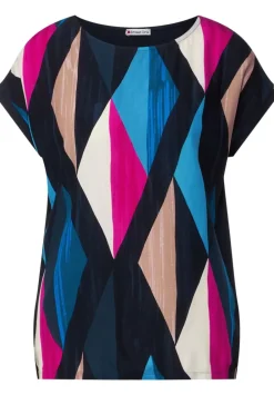 T-Shirt Mit Rhombus Print