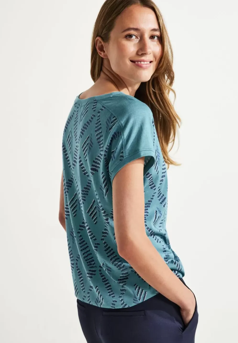 T-Shirt Mit Rhombus Print