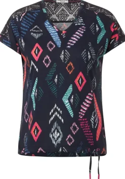 T-Shirt Mit Rhombus Print