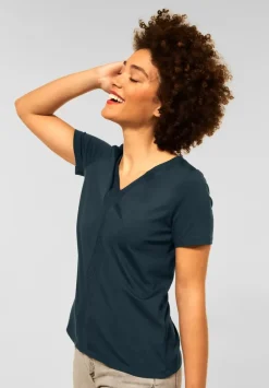 T-Shirt Mit Ripp Detail