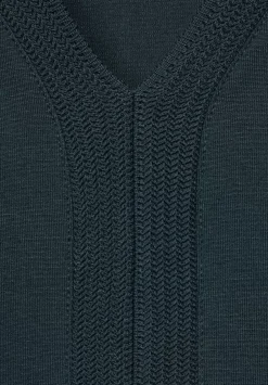 T-Shirt Mit Ripp Detail