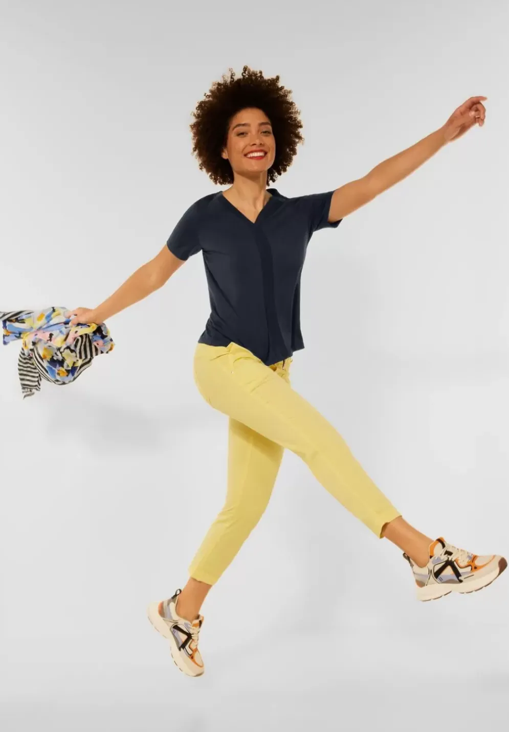T-Shirt Mit Ripp Detail