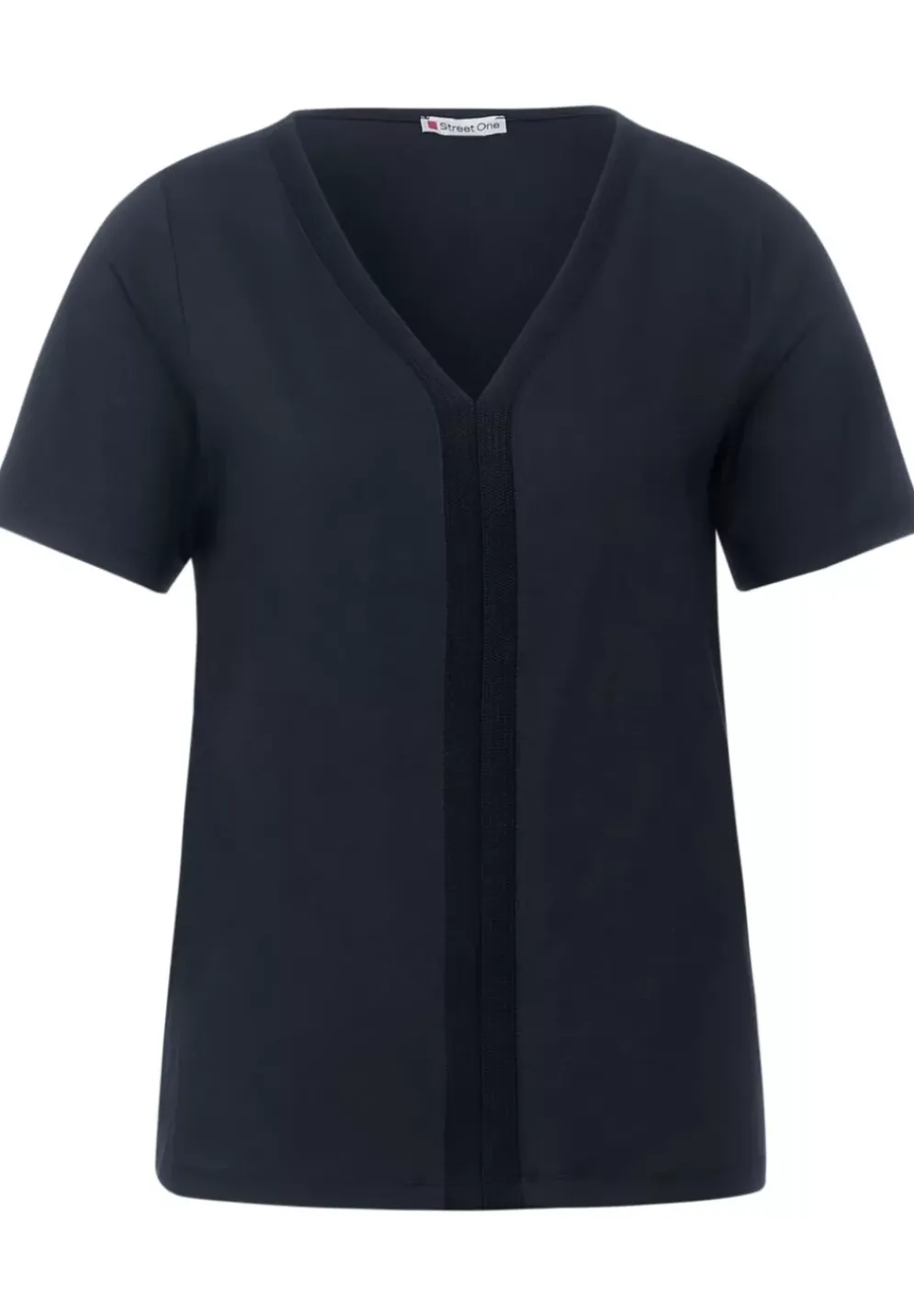 T-Shirt Mit Ripp Detail