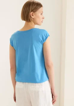 T-Shirt Mit Rippdetail