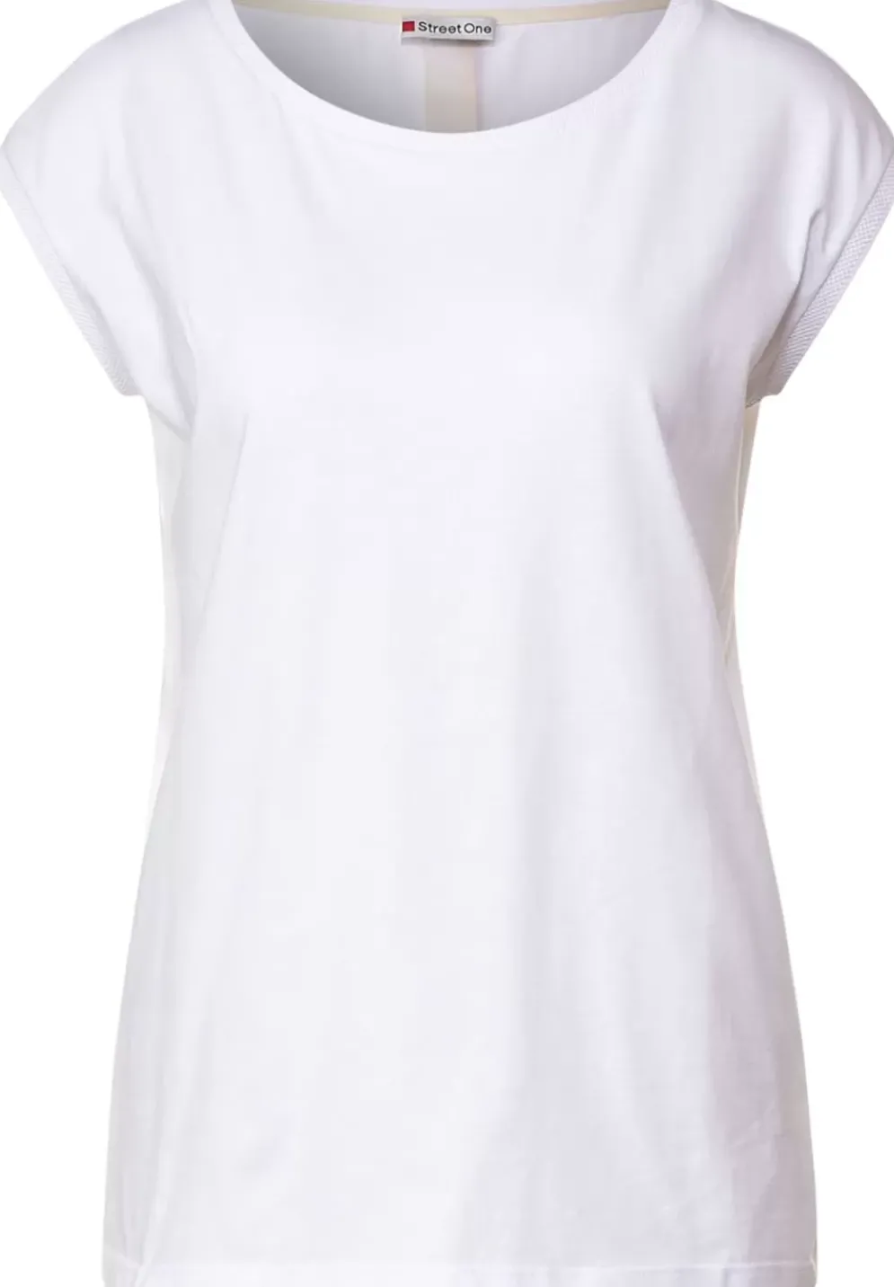 T-Shirt Mit Rippdetail
