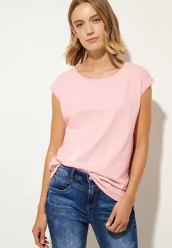 T-Shirt Mit Rippdetail