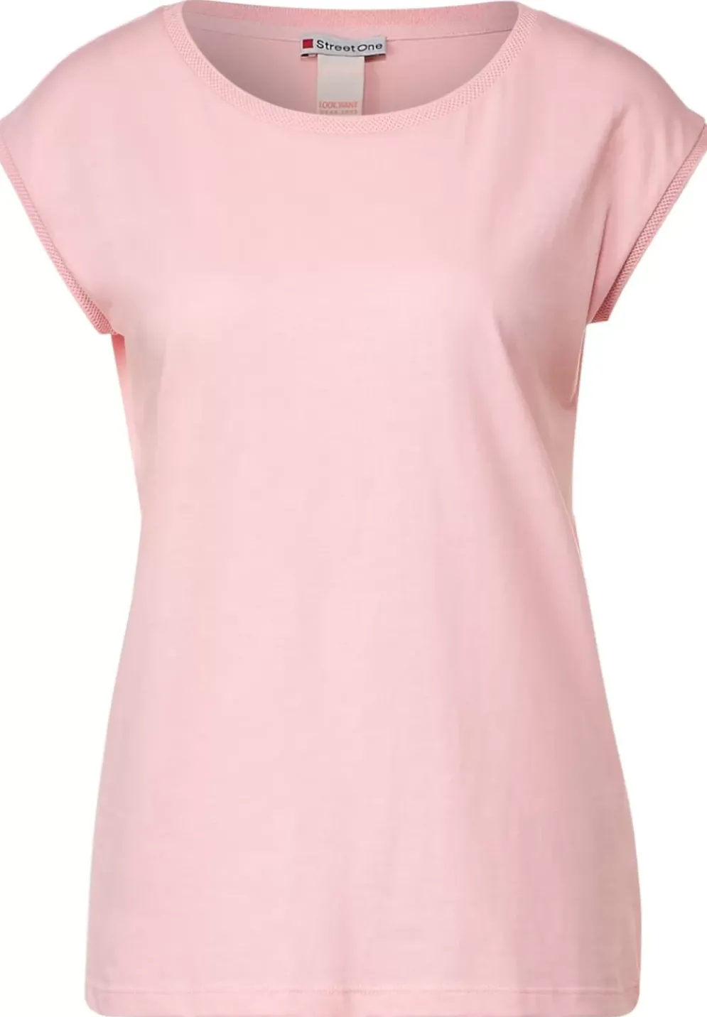 T-Shirt Mit Rippdetail