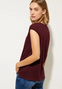 T-Shirt Mit Rippdetail