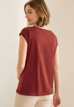 T-Shirt Mit Rippdetail