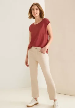T-Shirt Mit Rippdetail