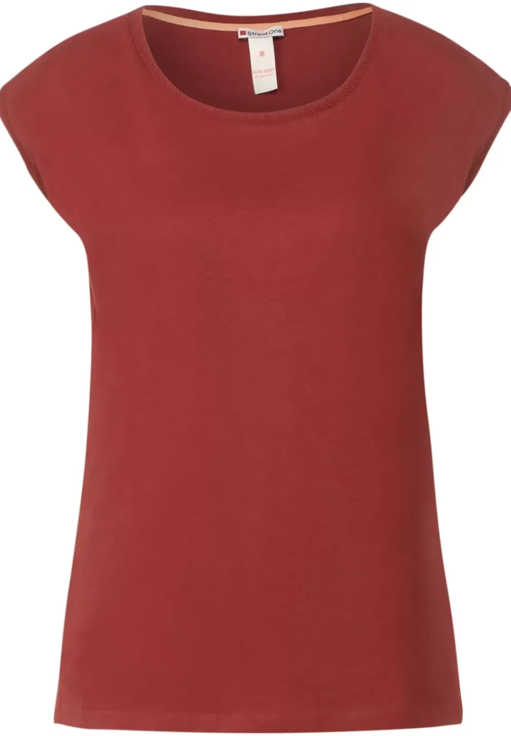 T-Shirt Mit Rippdetail