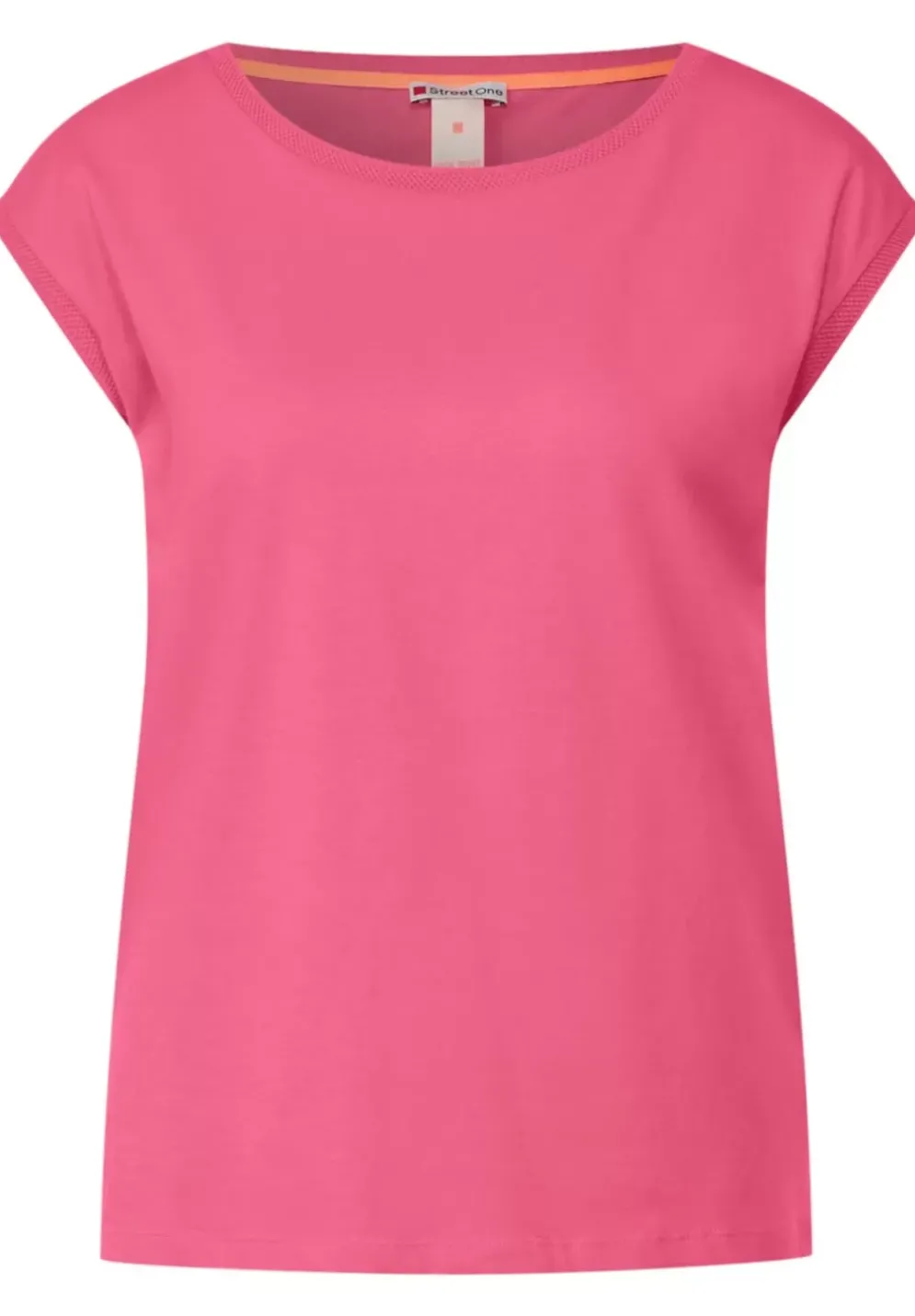 T-Shirt Mit Rippdetail