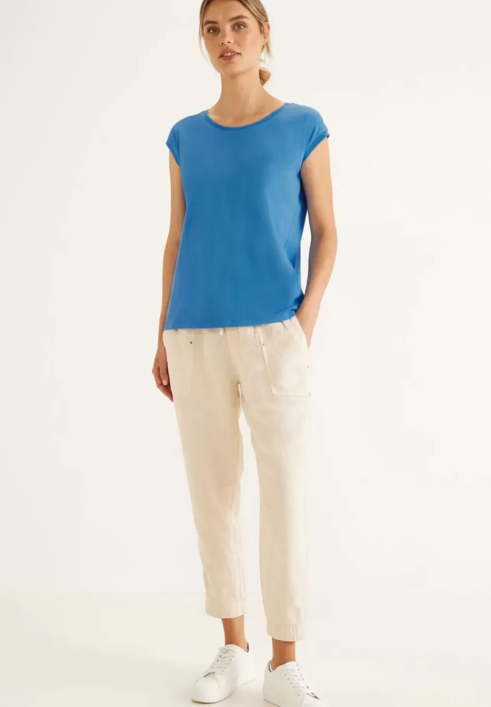 T-Shirt Mit Rippdetail
