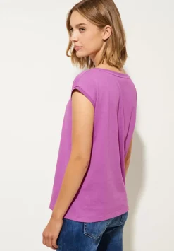 T-Shirt Mit Rippdetail