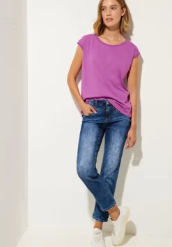 T-Shirt Mit Rippdetail