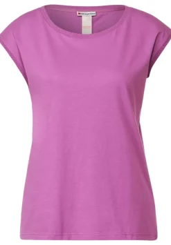 T-Shirt Mit Rippdetail