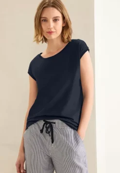T-Shirt Mit Rippdetail