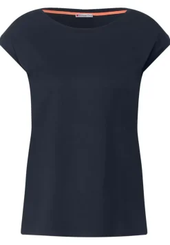 T-Shirt Mit Rippdetail