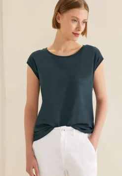 T-Shirt Mit Rippdetail