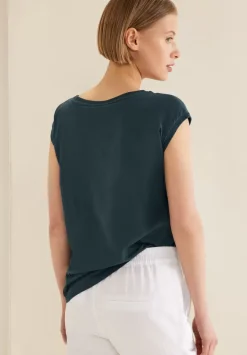 T-Shirt Mit Rippdetail