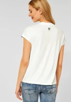 T-Shirt Mit Schimmerdetail