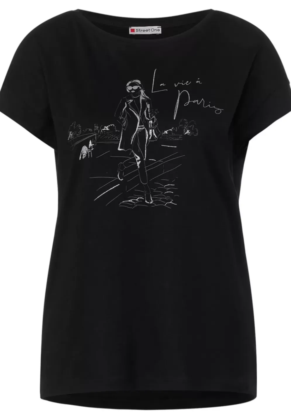 T-Shirt Mit Schimmerprint