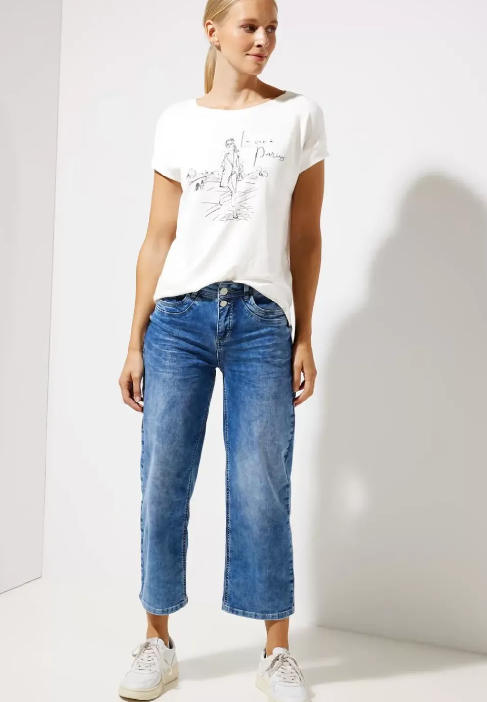 T-Shirt Mit Schimmerprint