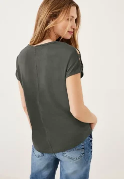 T-Shirt Mit Schulterdetail