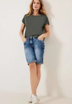 T-Shirt Mit Schulterdetail