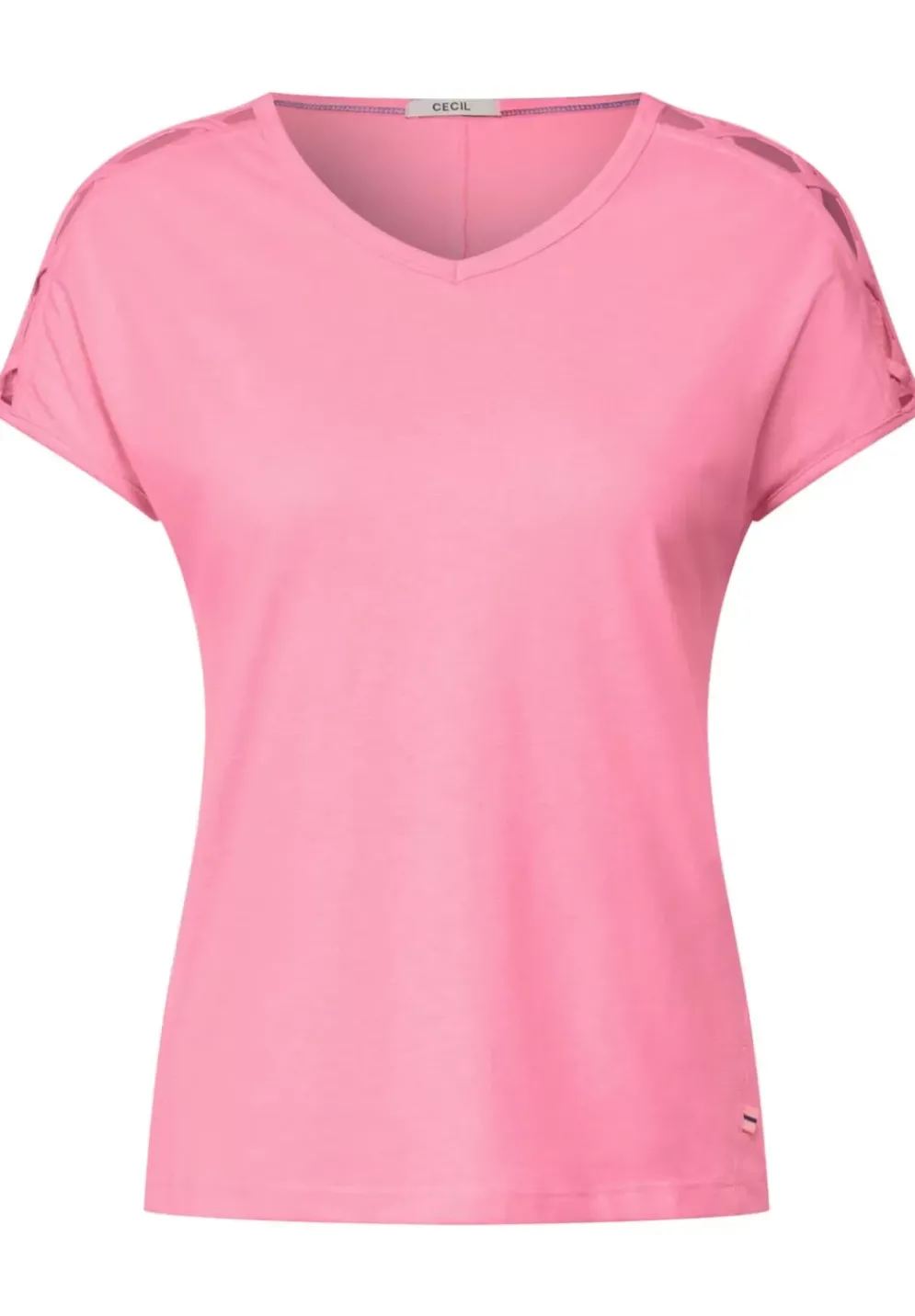 T-Shirt Mit Schulterdetail