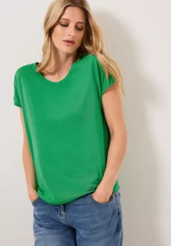 T-Shirt Mit Schulterdetail