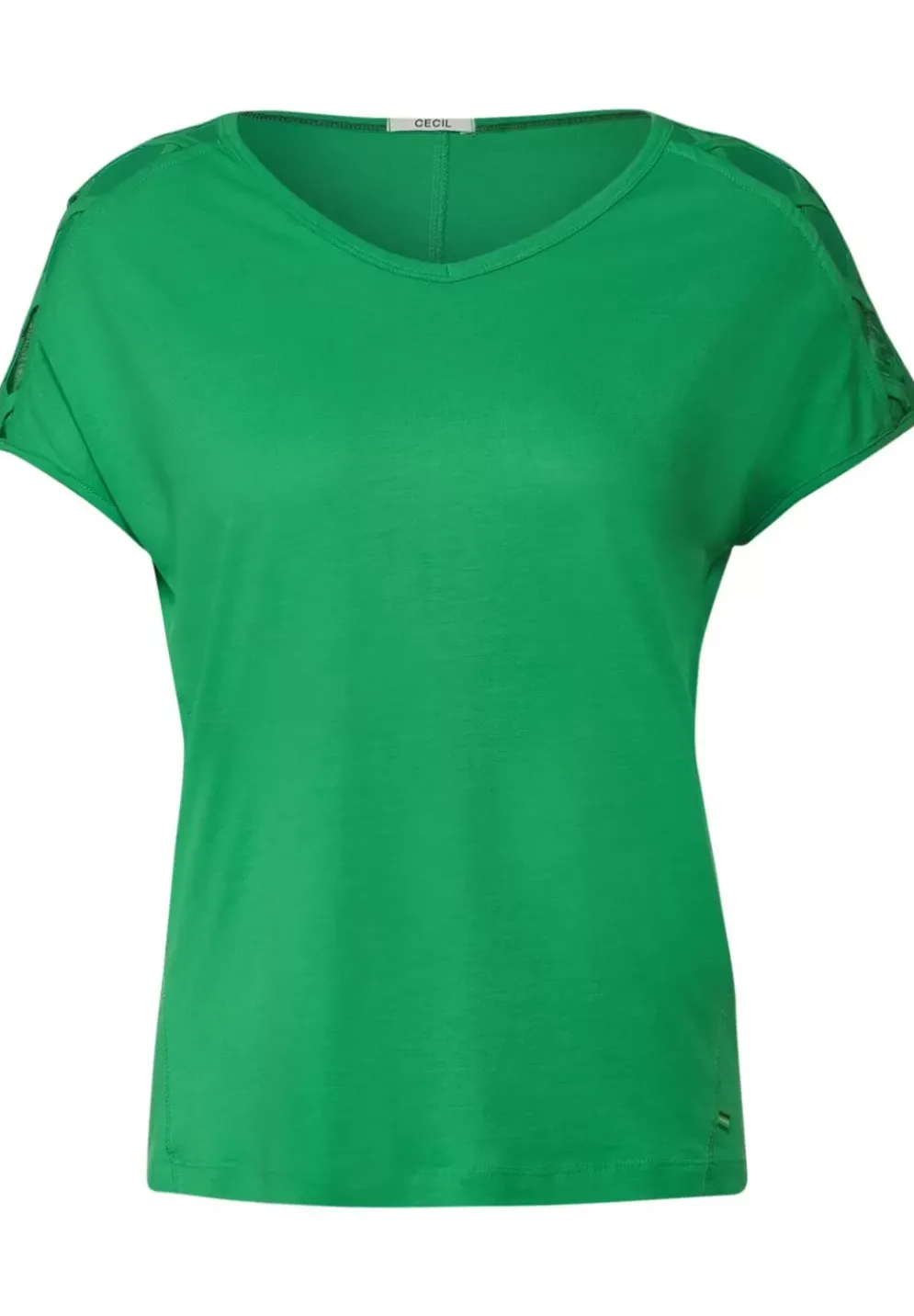 T-Shirt Mit Schulterdetail