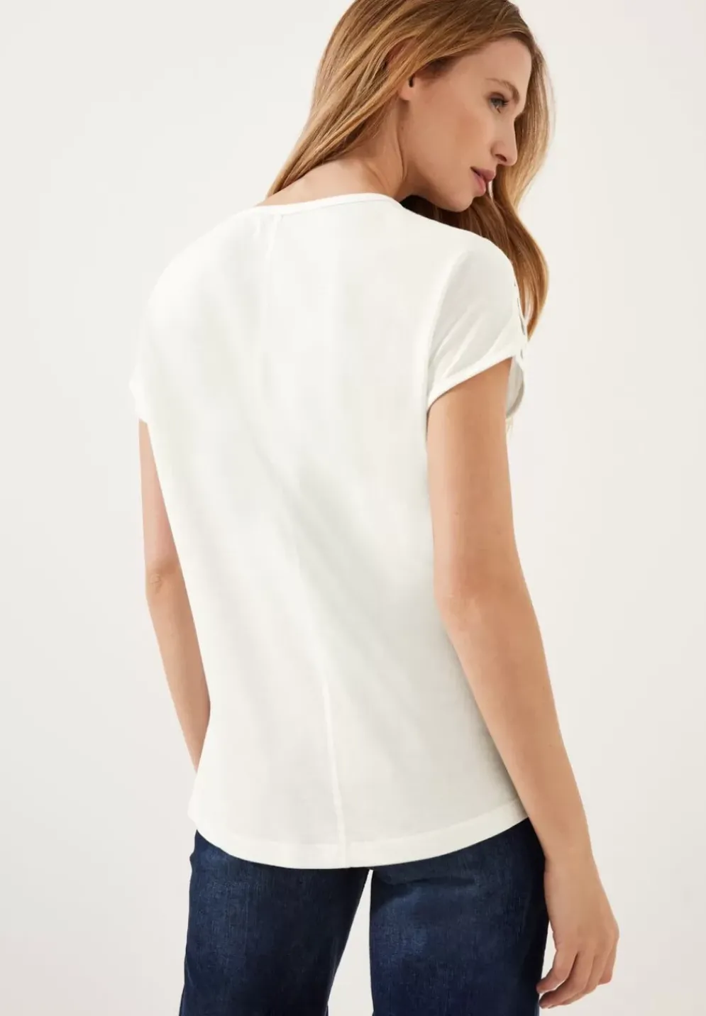 T-Shirt Mit Schulterdetail
