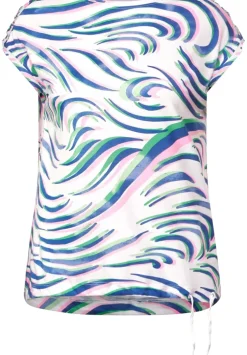 T-Shirt Mit Schulterraffung