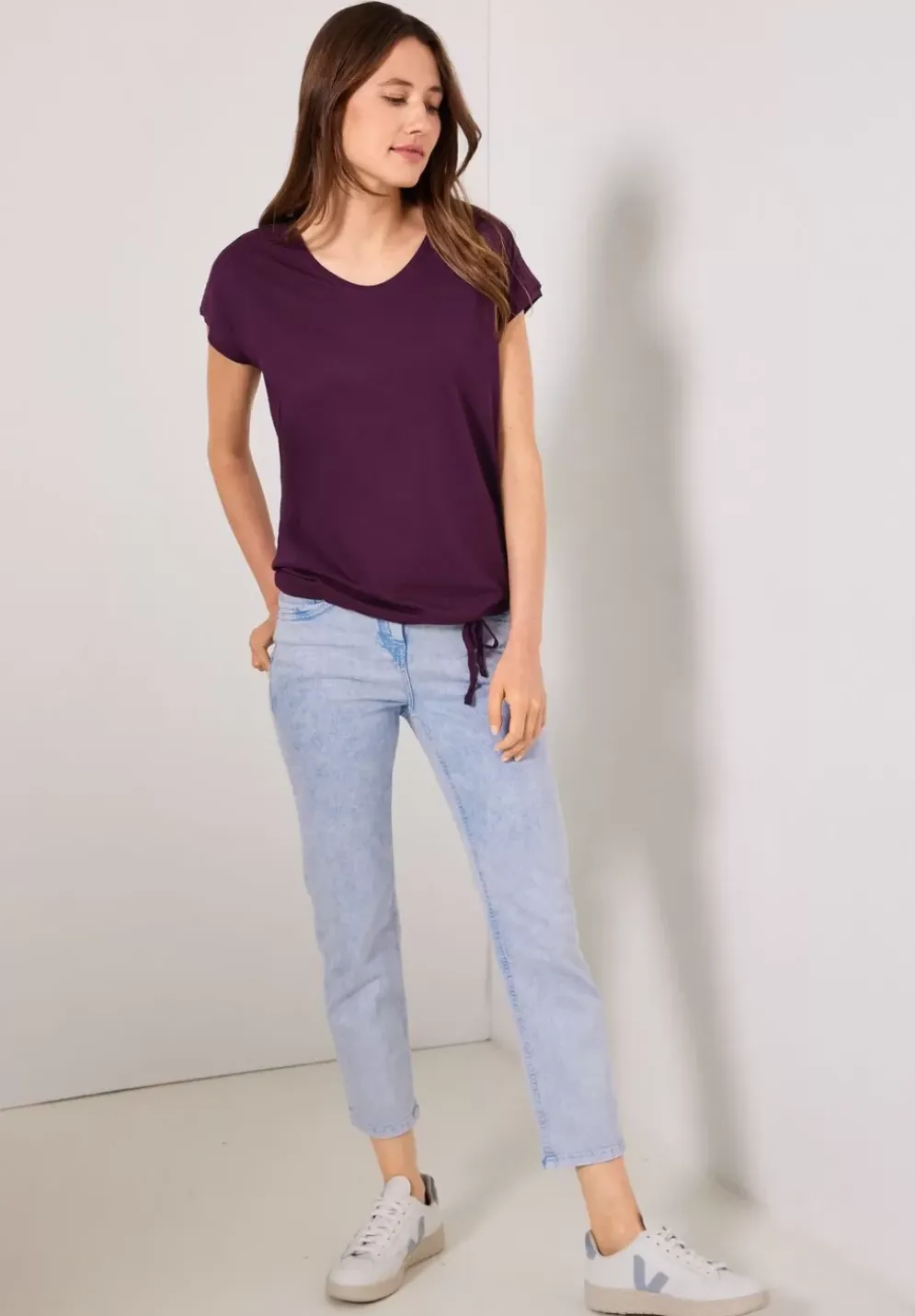 T-Shirt Mit Smockdetail