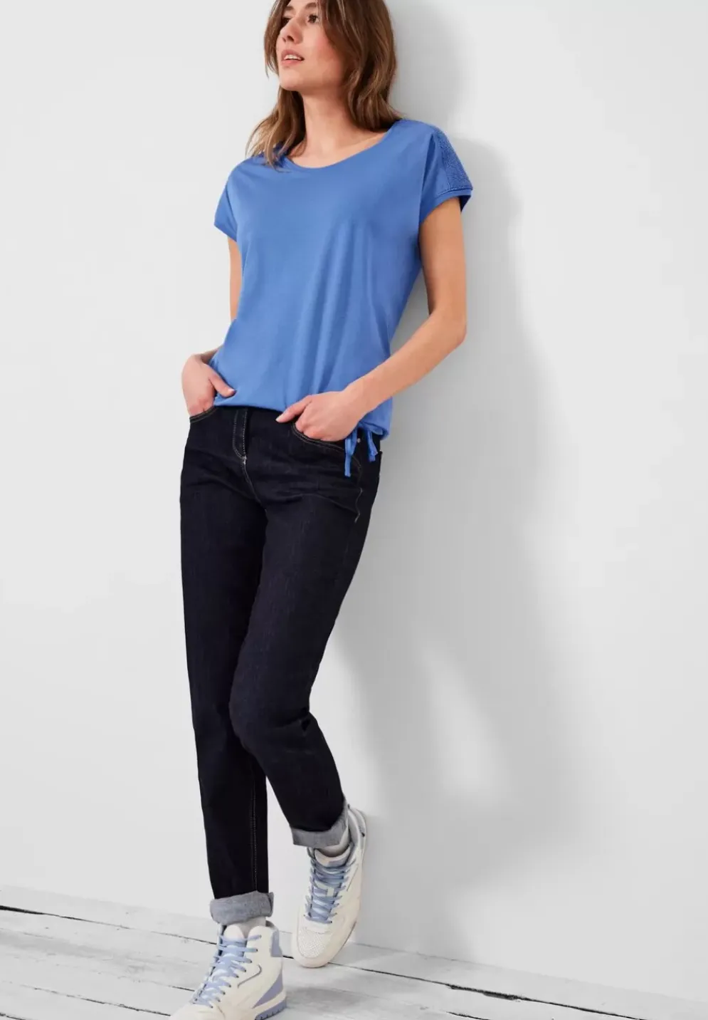 T-Shirt Mit Smockdetail